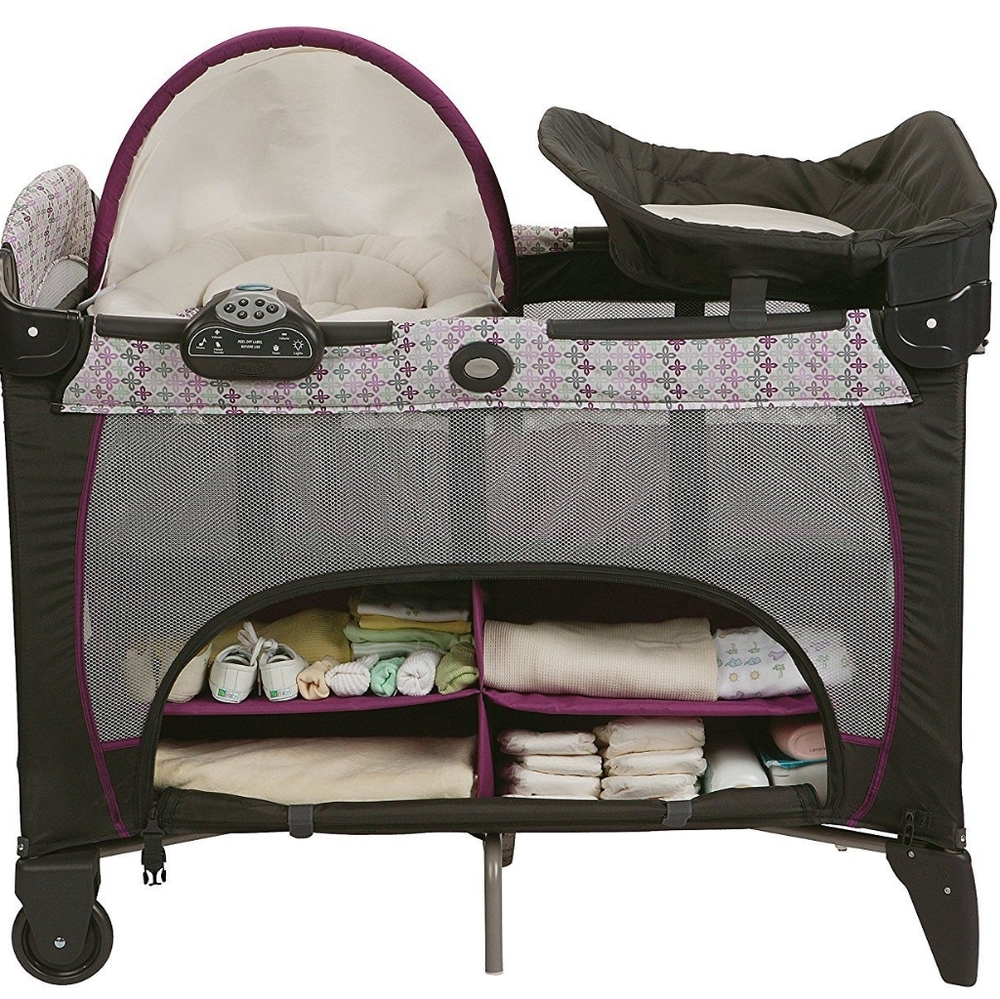 Graco pack and play with bassinet and storage